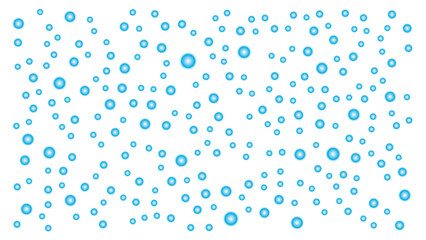 The blue light ball background has a dreamy feel