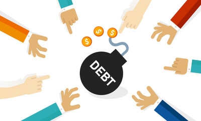 Debt trap public debt risk boom explosive in financial economics