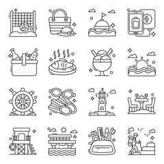 Pack of Holidays Linear Icons 

