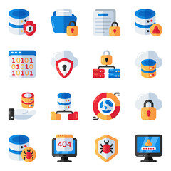 Set of Security Flat Icons

