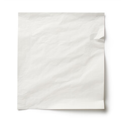 Crumpled White Paper Texture with Shadow Detail