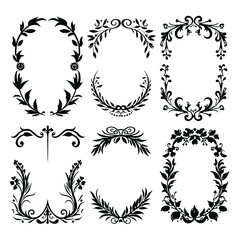 wreath SVG, wreath png, wreath frame, frame svg, frame illustration, wreath illustration, frame, vector, vintage, floral, design, decoration, pattern, ornament, border, illustration, flower, ornate,