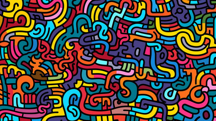 Cute graffiti art abstract background poster web page PPT, art background