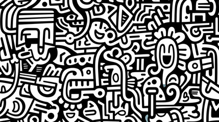 Cute graffiti art abstract background poster web page PPT, art background