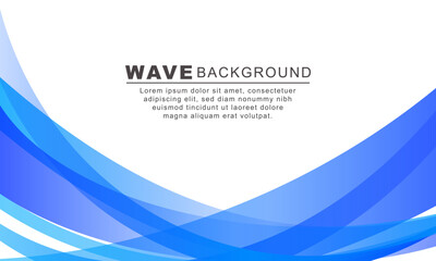 Modern gradient background. Abstract blue wave background