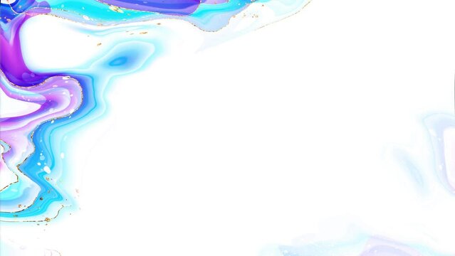 Abstract background of water waves, paint waves, water ripples, marble, moving colorful liquid paints. Colorful marble liquid waves. Beautiful Liquid Art 3D Abstract Design.
