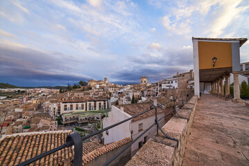panoramic of the town of Cehegin in Murcia, Spain.