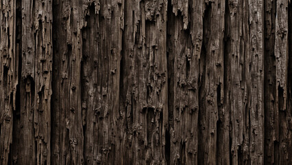 Worn and weathered old painted wooden boards. Abstract decorative wooden background.