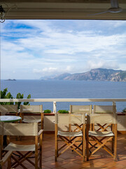 Amalfi Coast seen from a terrace