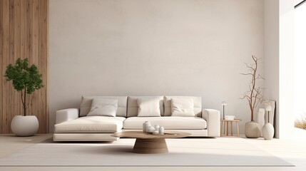 Minimalist Interior Design, A minimalist living room with sleek furniture, neutral colors, and a spacious, uncluttered look
