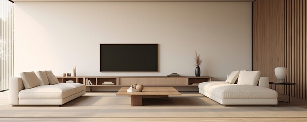 Minimalist Interior Design, A minimalist living room with sleek furniture, neutral colors, and a spacious, uncluttered look