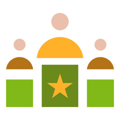 Leadership Flat Icon
