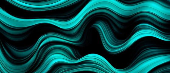 Obraz premium Turquoise Abstract Fluid Art