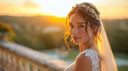 Im sanften Licht der Zukunft - Eine Braut am Horizont der Hoffnung