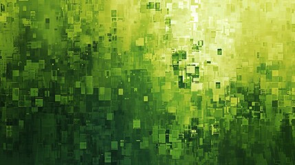 shades of green pixels background - AI Generated Abstract Art