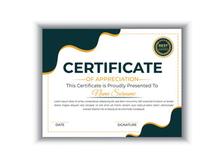 IT agency certificate design template banner print template | Clean, simple & modern certificate design.