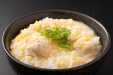鶏団子の雑炊