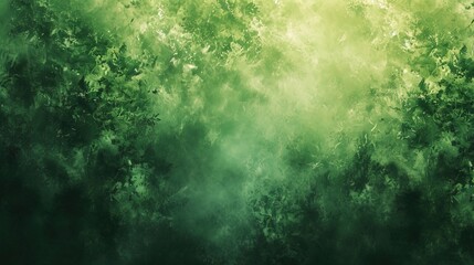 green abstract background reminiscent of a lush rainforest canopy - AI Generated Abstract Art - obrazy, fototapety, plakaty