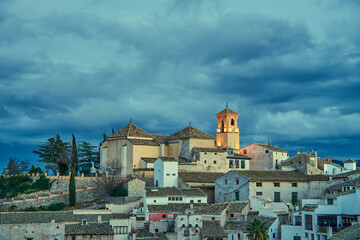 panoramic of the town of Cehegin in Murcia, Spain.