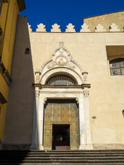 Fototapeta na wymiar San Domenico Maggiore doorway, Naples