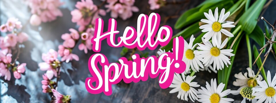 a floral spring background