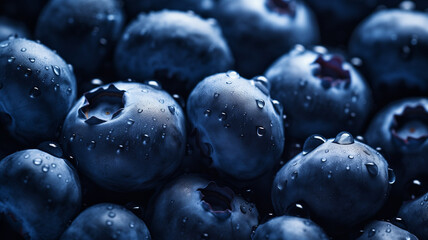 Blueberry berry background. Macro.