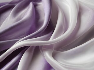 Fototapeta premium Abstract background of smooth silk with purple & white colors