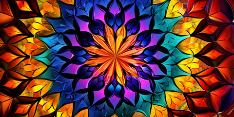 Abstract Kaleidoscope Patterns Background