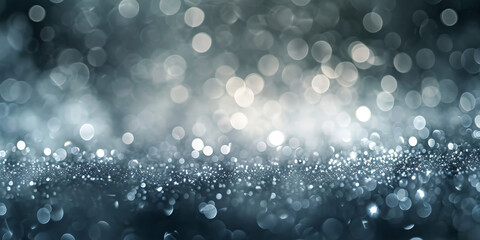 silver bokeh background 