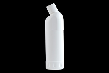 white plastic container for household chemicals
