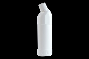 white plastic container for household chemicals