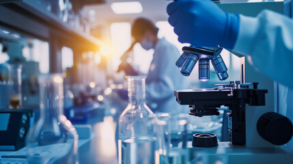 DNAとグローバルを背景とした先進医療・遠隔治療のイメージ　先進技術を使った新しい治療法と人類の希望