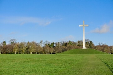 Papal cross erected by Pope John Paul II on the hill in Phoenix Park, Dublin, Ireland