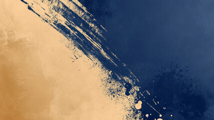 Navy Blue and Tan grunge banner background. PowerPoint and Business background.