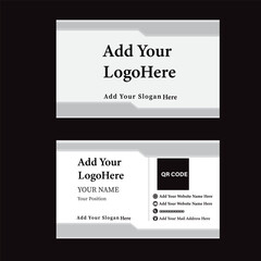 Business Card Design, Creative and Unique Company card, Personal Card Design, Creative Black, Gray and White combination visiting card Design.