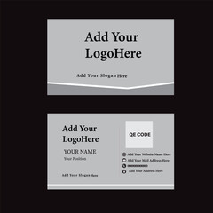 Business Card Design, Creative and Unique Company card, Personal Card Design, Creative Black texture, Gray and White  combination visiting card Design.