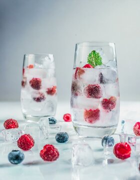 &Aacute;GUA SABORIZADA SUPER GELADA PARA UMA HIDRATA&Ccedil;&Atilde;O REFRECANTE