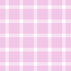 Fashionable tartan seamless texture, strip fabric vector pattern. Multicolor textile background check plaid in light and white colors.