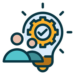 Inspiration Outline Colour Icon