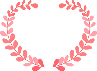 flat-style heart frames adorned with flowers and cute romantic elements