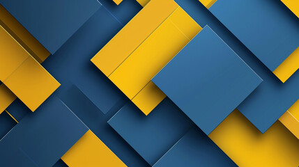 Golden Yellow and Medium Blue abstract background vector presentation design. PowerPoint and Business background.