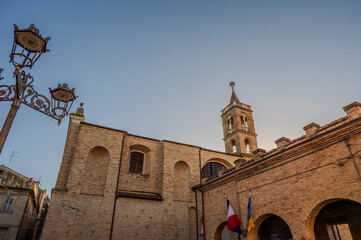 Acquaviva Picena, Marche, Italy. Mother Church of San Nicolò