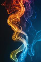 Obraz premium Abstract colorful smoke background