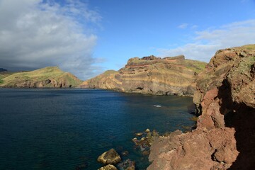 Canical, Madeira island, Portugal. The dramatic and beautiful Ponta Sao Lourenco in December.