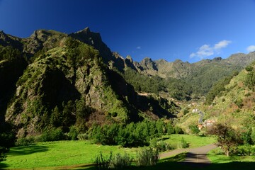 Fototapeta na wymiar Curral das Freiras, Madeira, Portugal. The beautiful mountainous interior of the island.