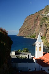 Camara do Lobos, Madeira island, Portugal. A small south coast fishing village and tourism spot.