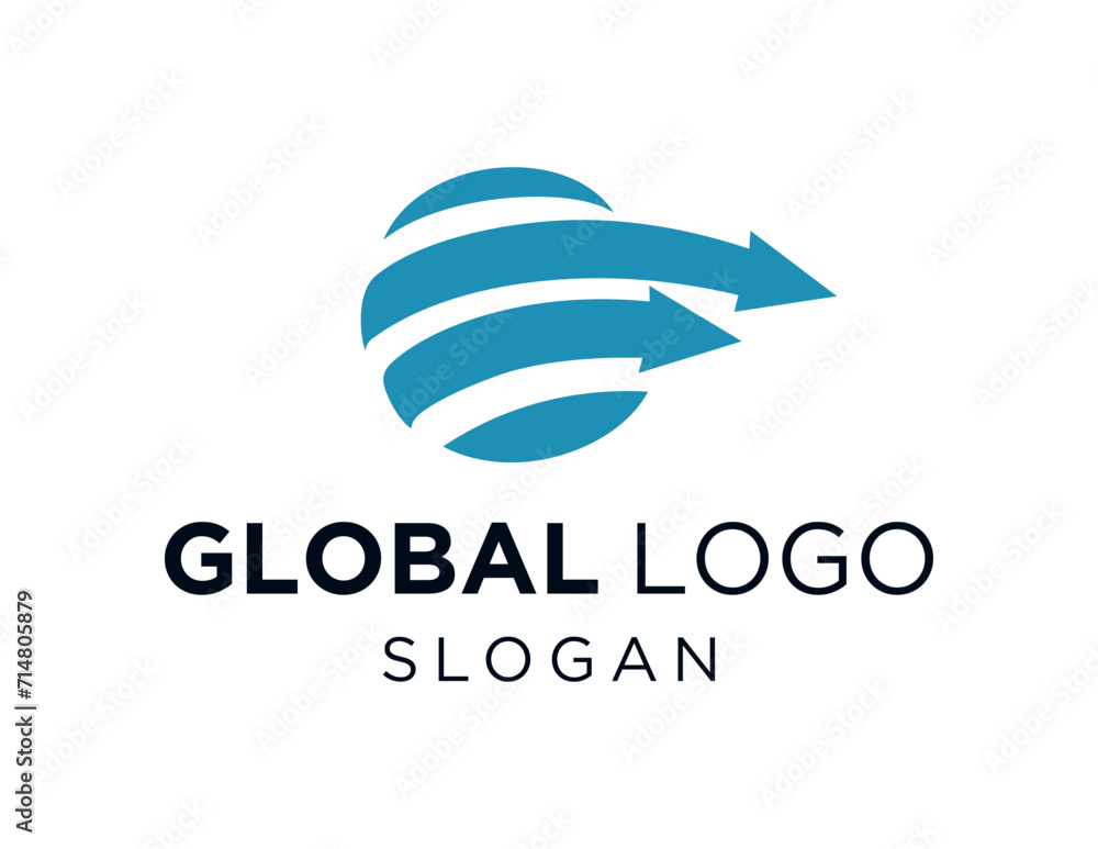 Poster the logo design is about global and was created using the corel draw 2018 application with a white b