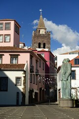 Funchal, Madeira island, Portugal. The capitals church Se Catedrel and short walk to the coast.