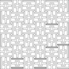 Abstract shapes from lines. Vector graphics for design, prints, decoration, cover, textile, digital wallpaper, web background, wrapping paper, clothing, fabric, packaging, cards.Geometric patterns.