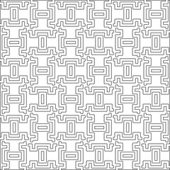 Abstract shapes from lines. Vector graphics for design, prints, decoration, cover, textile, digital wallpaper, web background, wrapping paper, clothing, fabric, packaging, cards.Geometric patterns.